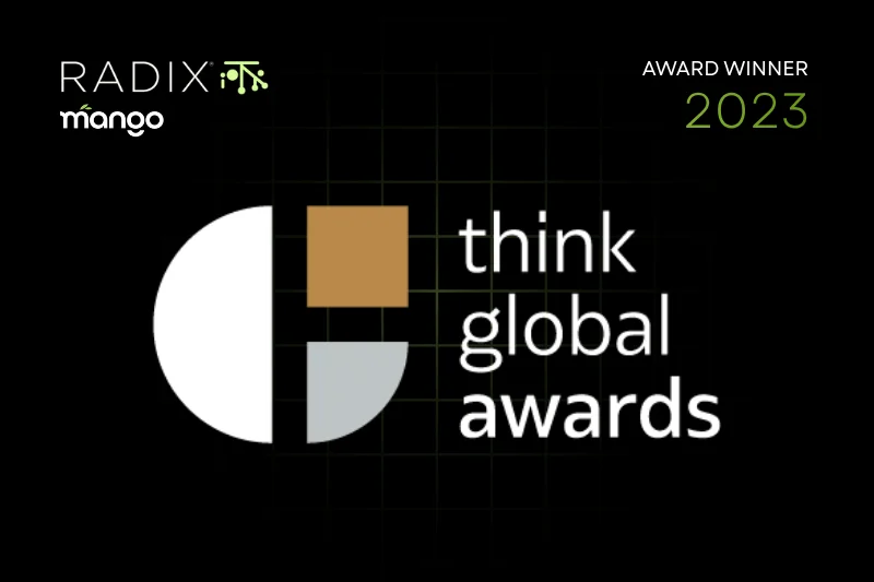 Radix IoT Wins 2023 Think Global Awards: Tech & Entertainment