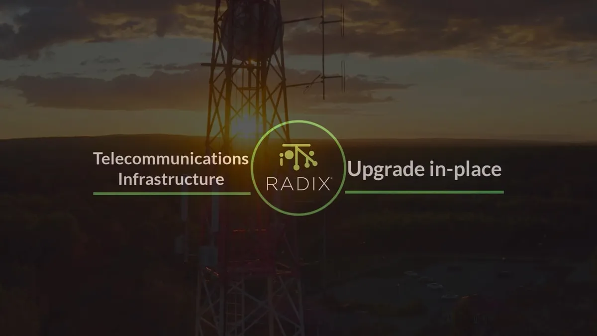 Telecom Infrastructure: Leverage Radix IoT to Monitor and Manage Equipment